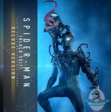 1/6 Spider-Man 3 Spider-Man Black Suit Deluxe Figure Hot Toys 9127682