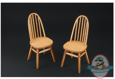 1/12 Scale Accessories Quaker Chair Set of 2 by Cobaanii 