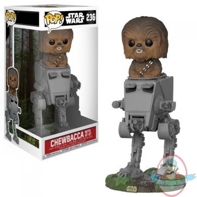 Pop! Deluxe: Star Wars Chewbacca in AT-ST #236 Vinyl Figure Funko