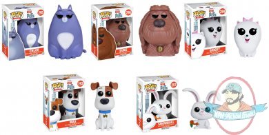 Pop! Movies: The Secret Life of Pets Set of 5 Vinyl Figure by Funko