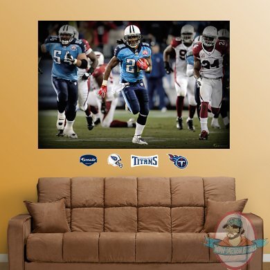 Fathead Chris Johnson In Your Face Mural Tennessee Titans  NFL