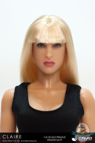 1/6 Scale Female Head Sculpt Series 3 Claire by Triad Toys