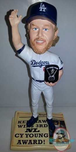 MLB Clayton Kershaw Dodgers Cy Young Award Bobblehead Forever