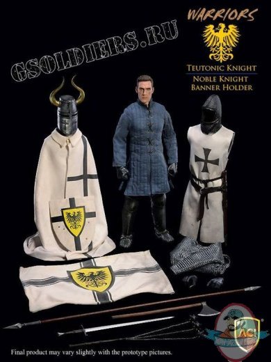  1/6  Teutonic  Knight: Noble Knight Banner Holder Aci Toys ACI 25A