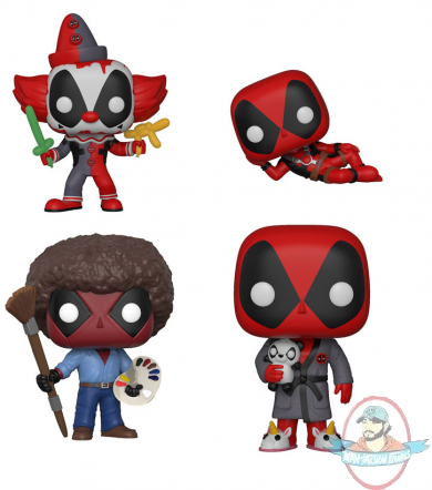 POP! Marvel Deadpool Set of 4 Vinyl Figures by Funko