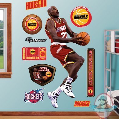 Fathead NBA Clyde Drexler Rockets Houston Rockets