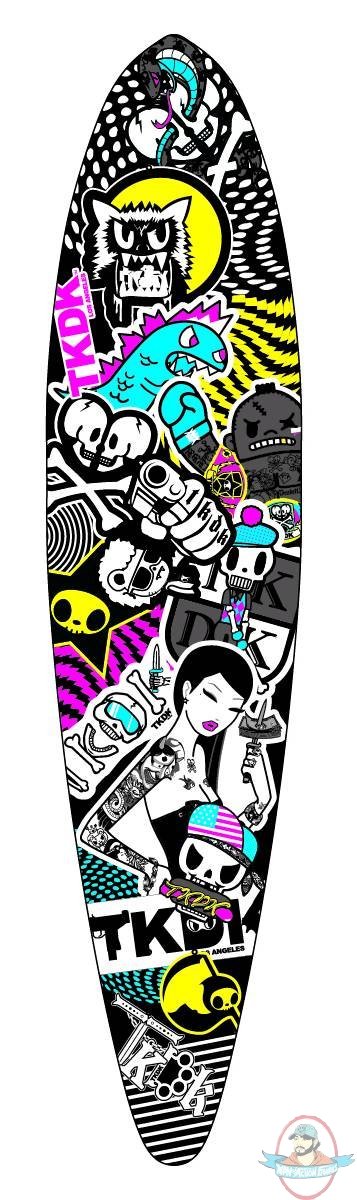  Tokidoki CMYK Collage Longboard Deck