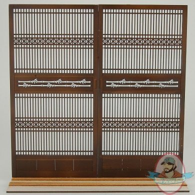 1/12 Lattice Door with Japanese Traditional Pattern #1 