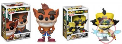 Pop! Games Crash Bandicoot Set of 2 Figure Funko