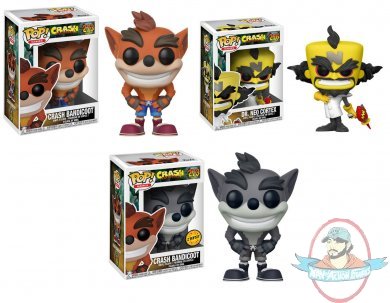 Pop! Games Crash Bandicoot Set of 3 Figure Funko