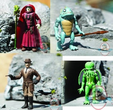 Legends of Cthulhu Set of 4 3 3/4-Inch Retro Action Figure