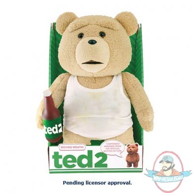 Ted 2 Ted in Tank Top 16" R-Rated Animated Talking Plush Teddy Bear