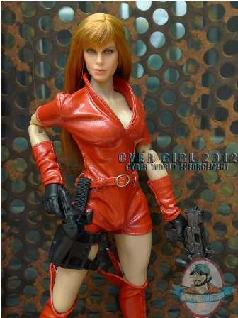 Cyber Red Girl 2012 Cyber World Enforcement 12 inch Figure