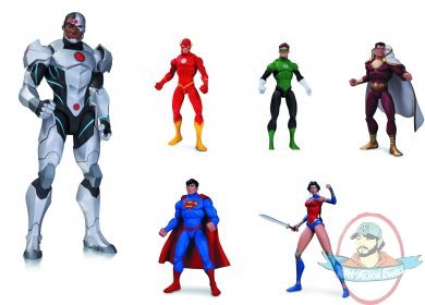 DC Justice League War Animated Set of 6 Action Figure Dc Collectibles | Man  of Action Figures