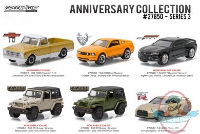 1:64 Anniversary Collection Series 3 Set of 6 Greenlight