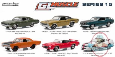  1:64 GreenLight Muscle Series 15 Set of 6 Vehicles