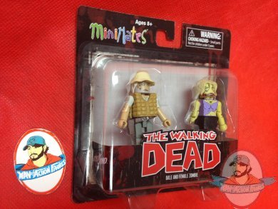 Walking Dead Dale & Female Zombie Minimates 2 Pack Walking Dead Dale & Female Zombie Minimates 2 Pack