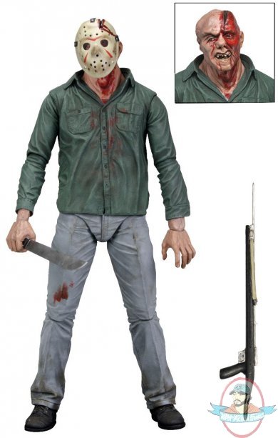 NECA Friday the 13th Part 3 3D JASON ACTION FIGURE DAMAGED PACKAGE 
