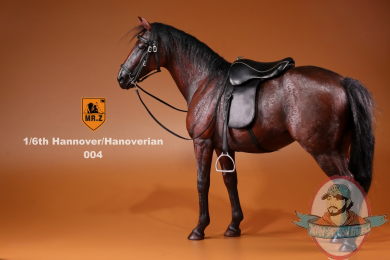 1/6 Mr.Z German Hanoverian Horse Set Dark Brown MRZ GHH004