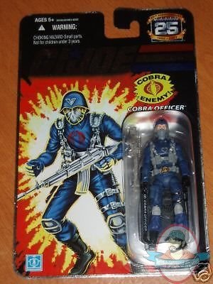 G I Joe 25th Anniversary Cobra Officer Moc Enemy 