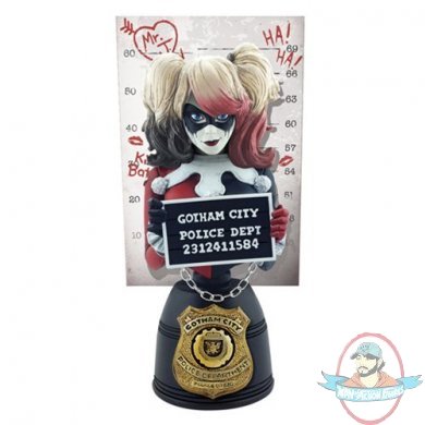 DC Harley Quinn Mugshot Bust Variant Cryptozoic Entertainment