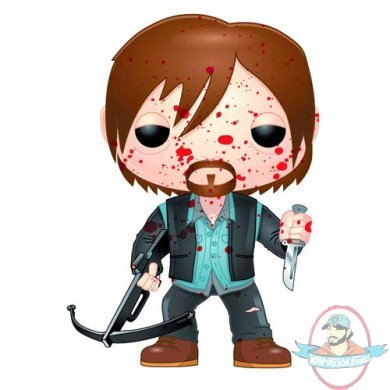 The Walking Dead Bloody Biker Daryl Dixon PX Pop Vinyl Figure Funko