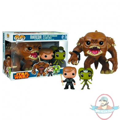 Star Wars Rancor Luke and Oola Pop! Figure Bobble Head 3-Pack PX Funko