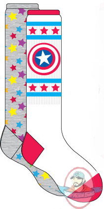 Marvel Juniors 2 Pack Captain America Socks 