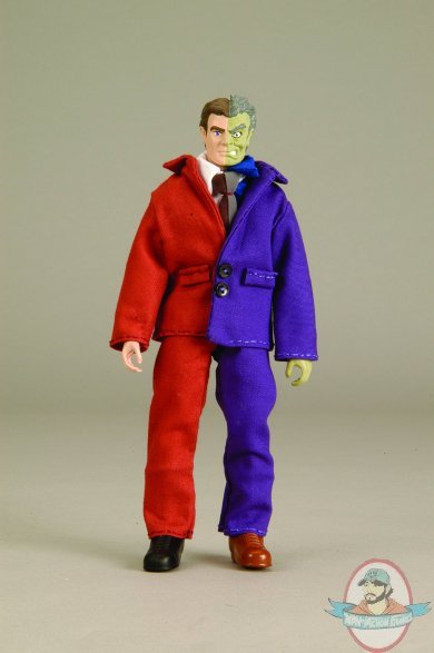 Retro Action DC Super Heroes Two Face Mego Style 8" by Mattel