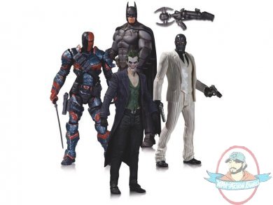 Batman Arkham Origins Four 4 Pack Batman Deathstroke Black Mask Joker