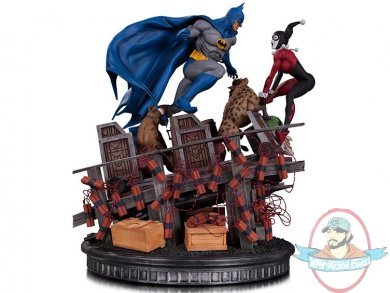 Batman Vs. Harley Quinn Battle Statue Dc Collectibles