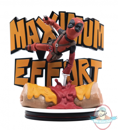 Marvel Deadpool Maximun Effort Q-Fig Max Diorama Quantum Mechanix