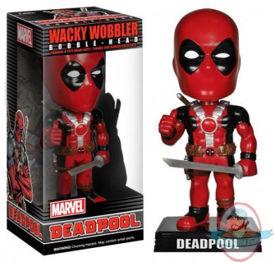 Marvel Deadpool Bobble Head Bobblehead Wacky Wobbler by Funko 