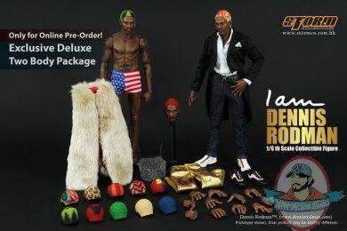 1/6 NBA Dennis Rodman Collectible Figure Exclusive 2 Bodies SM-1402