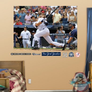 Fathead Derek Jeter 3000th Hit Mural New York Yankees  MLB