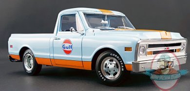 1:18 Scale Gulf Chevrolet Inspired 1968 C-10 Truck by Acme Used