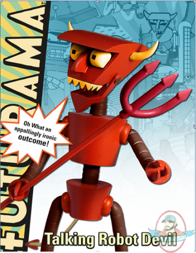 Futurama Encore Series 2 Talking Robot Devil Figure by Toynami