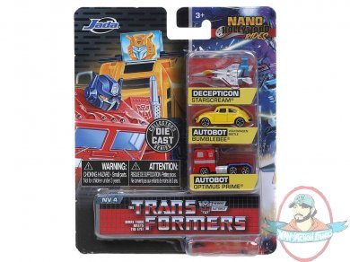 Nano Hollywood Rides Transformers G1 Metalfigs 3PK Jada Toys