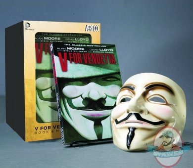 V for Vendetta Book and Mask Set by Dc Comics