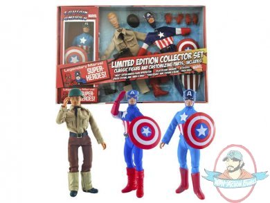  Captain America 8" Retro Figure Set Limited Edition Diamond Select