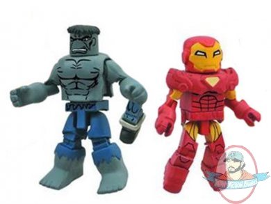 Marvel Minimates Best Of' Wave 03 Grey Hulk & Extremis Iron Man