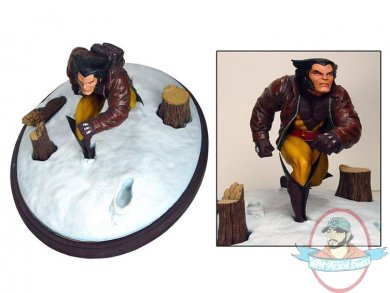 Marvel Premiere Collection Statue Wolverine in Snow Diamond Select