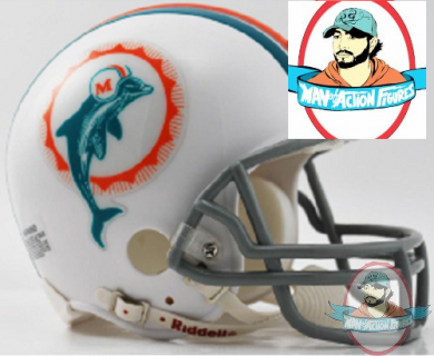 NFL Miami Dolphins 1972 Riddell Mini Replica Throwback Helmet Riddell