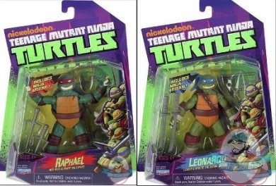 Teenage Mutant Ninja Turtles Basic Action Figure Set of 4 Playmates