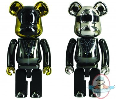 Daft Punk Super Alloyed 200% Bearbrick 2 Pack by Medicom