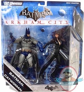 Batman Legacy Arkham City Batman and Catwoman Figures 2 Pack by Mattel