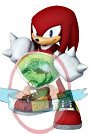 Sonic the Hedgehog 3 Inch Knuckles With Master Emerald by Jazwares