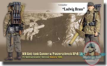 1/6 Ludwig Braus Grenadier WH Anti-tank Gunner w Panzerschreck Dragon