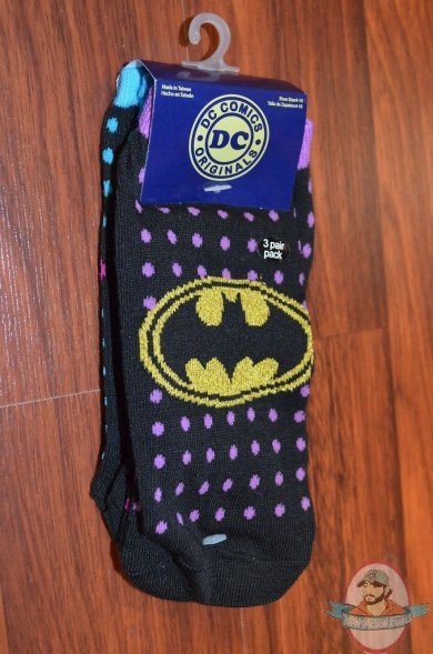 Dc Superheroes Batgirl Supergirl Wonder Woman 3Pack Socks DCX0689S3