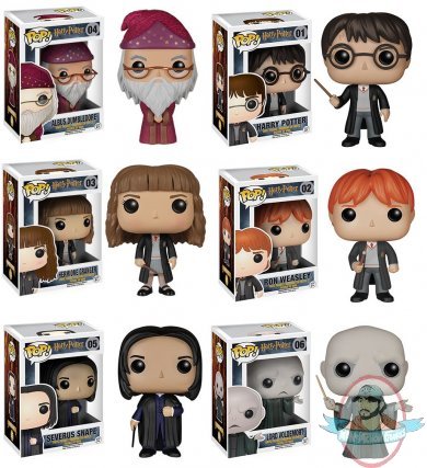 Pop! Movies Harry Potter Set of 6 Vinyl Figure by Funko